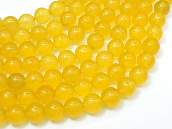 Jade Beads-Yellow, 10mm Round Beads-Gems: Round & Faceted-BeadXpert