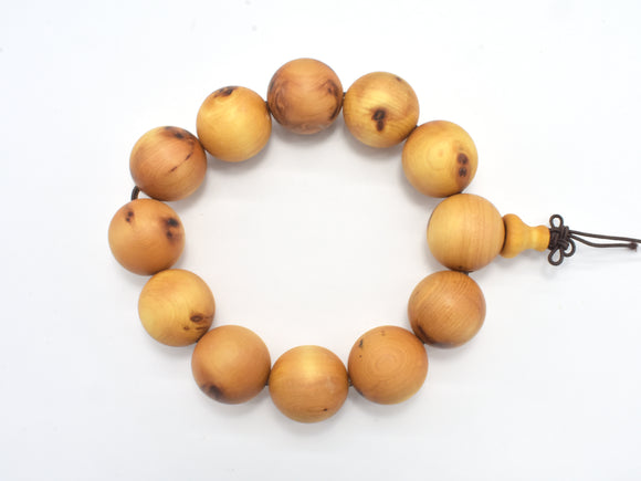 Cedar Wood Beads, Thuja Sutchuenensis, 20mm Round Beads-Wood-BeadXpert