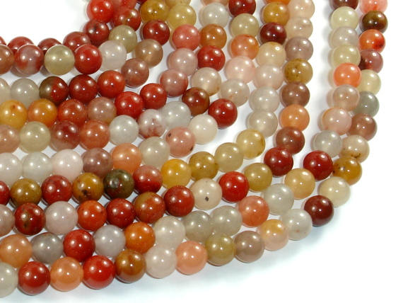 Jade Beads, 6mm, Round Beads-BeadXpert
