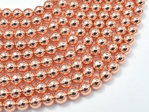 Hematite Beads-Rose Gold, 8mm Round-Gems: Round & Faceted-BeadXpert