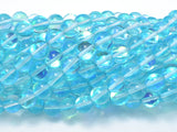 Mystic Aura Quartz-Aqua Blue, 6mm (6.5mm) Round-Gems: Round & Faceted-BeadXpert