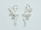 1pc 925 Sterling Silver Charms, Fairy Charms, 20x8mm-BeadXpert