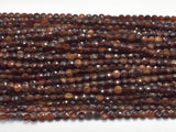 Hessonite, Orange Garnet Beads, 4mm Faceted Coin-Gems:Oval,Rectangle,Coin-BeadXpert