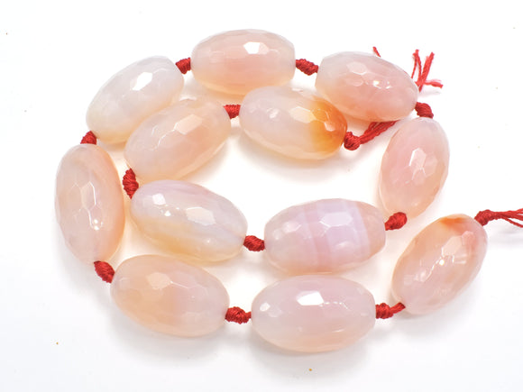 Agate Beads,18x29mm Faceted Rice Beads-BeadXpert