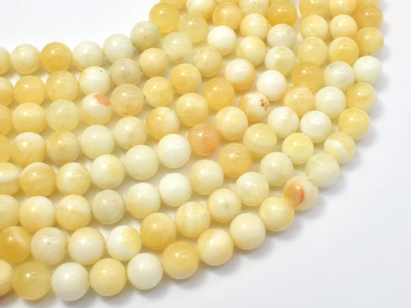 Honey Jade Beads, 8mm (8.5mm) Round Beads-Gems: Round & Faceted-BeadXpert