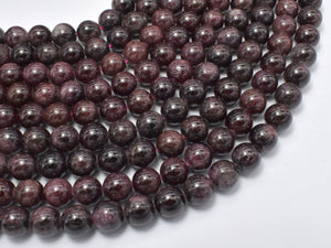 Red Garnet Beads, 7mm Round-Gems: Round & Faceted-BeadXpert