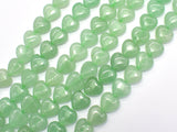 Green Aventurine 10mm Heart Beads, 15.5 Inch-BeadXpert
