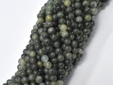Green Line Quartz, 4mm (4.8mm) Round Beads-BeadXpert