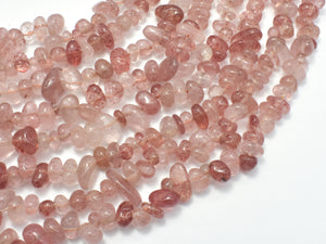 Strawberry Quartz Beads, Lepidocrocite Beads, Chips, 4mm -9mm-Gems: Nugget,Chips,Drop-BeadXpert