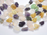 Raw Rough Citrine, Fluorite, Clear Quartz, Amethyst, Rose Quartz-BeadXpert