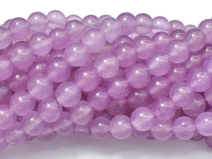 Jade Beads, Mauve, 8mm Round Beads-Gems: Round & Faceted-BeadXpert