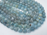 Genuine Aquamarine Beads, 10mm Round Beads-Gems: Round & Faceted-BeadXpert