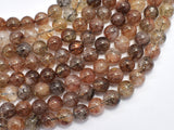 Black Gold Super Seven Beads, Rutilated Quartz, 8mm (8.7mm)-BeadXpert