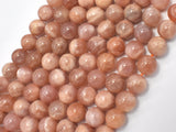 Sunstone Beads, 8mm (8.5mm) Round-Gems: Round & Faceted-BeadXpert