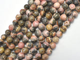 Rhodochrosite, 8mm, Round, 15 Inch-BeadXpert