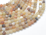 Druzy Agate Beads, Light Gray Geode Agate Beads, 6mm Round Beads-Gems: Round & Faceted-BeadXpert