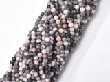 Pink Zebra Jasper, 4mm Round Beads-BeadXpert