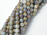 Mystic Coated Labradorite Beads, 8mm (7.8mm) Faceted Round-Gems: Round & Faceted-BeadXpert
