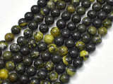 Tibetan Jade, Medicine King Stone, 8mm (8.6mm)-Gems: Round & Faceted-BeadXpert