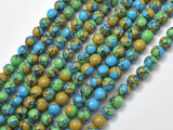 Turquoise Howlite-Blue & Green, 6mm Round Beads-Gems: Round & Faceted-BeadXpert