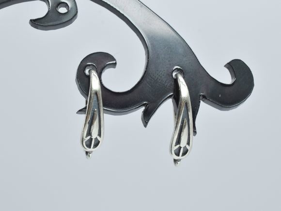 4pcs 925 Sterling Silver Earwire-Antique Silver, Earring Hook, Fishhook-Metal Findings & Charms-BeadXpert