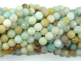 Amazonite Beads, 6mm Faceted Round Beads-BeadXpert