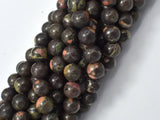 Plum Blossom Jade Beads, 8mm (8.7mm) Round-Gems: Round & Faceted-BeadXpert