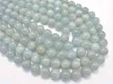 Genuine Aquamarine Beads, Round, 11mm-12mm-Gems: Round & Faceted-BeadXpert