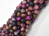 Tiger Eye - Fuchsia, 8mm, Round-BeadXpert