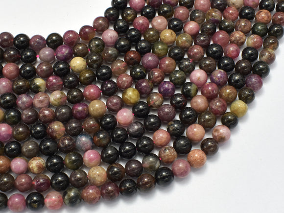Tourmaline Beads, 6mm Round Beads-BeadXpert