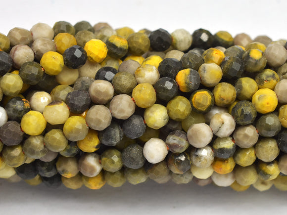 Bumblebee Jasper 3mm Micro Faceted Round