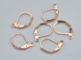 20pcs Leverback Earwires, Earing Hooks, Rose Gold Plated, 10x16mm, Hole 1.5mm-Metal Findings & Charms-BeadXpert