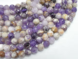 Chevron Amethyst Beads, 8mm, Faceted-BeadXpert