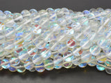 Mystic Aura Quartz-White, 8mm (8.5mm) Round Beads-Gems: Round & Faceted-BeadXpert