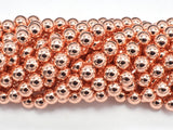 Hematite Beads-Rose Gold, 8mm Round-Gems: Round & Faceted-BeadXpert