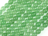 Jade Beads, Green, 8mm Round Beads-BeadXpert