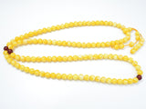 Amber Resin-Yellow, 8mm Round Beads, 33 Inch, Approx 108 beads-Gems: Round & Faceted-BeadXpert
