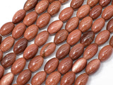 Goldstone Beads, 8x12mm Rice Beads-Gems:Assorted Shape-BeadXpert