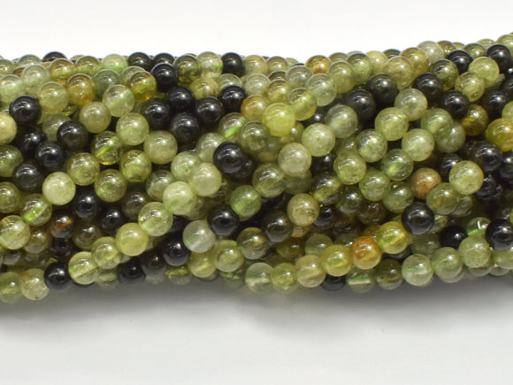 Green Garnet Beads, 4mm (4.5mm) Round Beads-Gems: Round & Faceted-BeadXpert
