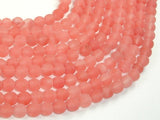 Matte Cherry Quartz Beads, 6mm Round Beads-BeadXpert