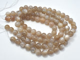 Gray Moonstone, 8mm Round Beads-Gems: Round & Faceted-BeadXpert