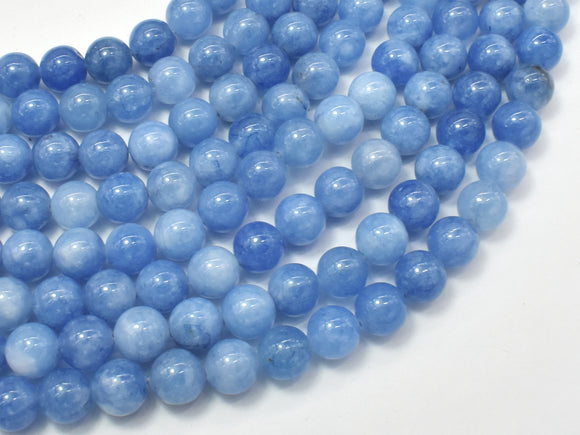 Jade Beads-Blue Gray, 8mm Round Beads-Gems: Round & Faceted-BeadXpert