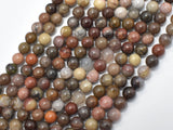 Petrified Wood, 6mm (6.3mm) Round Beads-Gems: Round & Faceted-BeadXpert