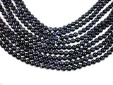 Blue Goldstone Beads, 8mm (7.8mm) Round Beads-Gems: Round & Faceted-BeadXpert