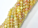 Mystic Coated Fire Agate- Yellow, 6mm, Faceted-BeadXpert