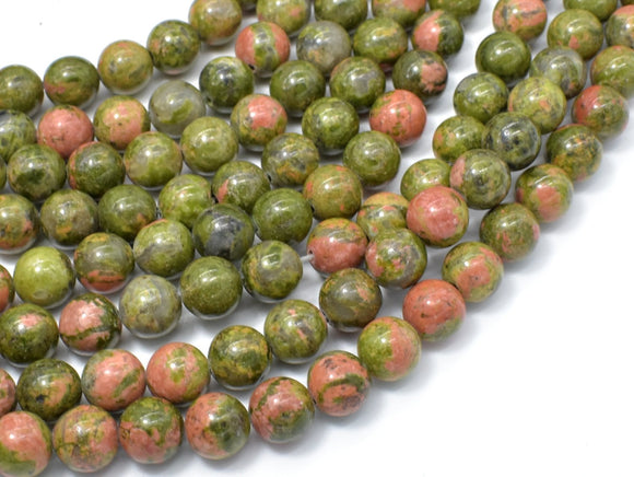 Unakite Beads, 8mm( 8.4mm) Round Beads-Gems: Round & Faceted-BeadXpert