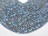 Mystic Aura Quartz-Gray, 6mm (6.5mm) Round Beads-Gems: Round & Faceted-BeadXpert