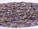 Chevron Amethyst Beads, 4mm (4.7mm) Round-Gems: Round & Faceted-BeadXpert