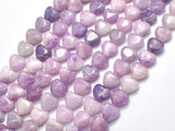 Lepidolite 8mm Heart Beads, 15 Inch-BeadXpert