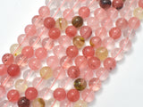 Fire Cherry Quartz Beads, Round, 8mm-BeadXpert